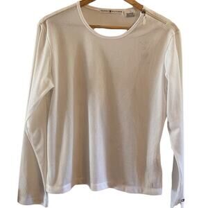 NWT Tommy Hilfiger Size XL Zipper Neck Mesh Long Sleeve Shirt